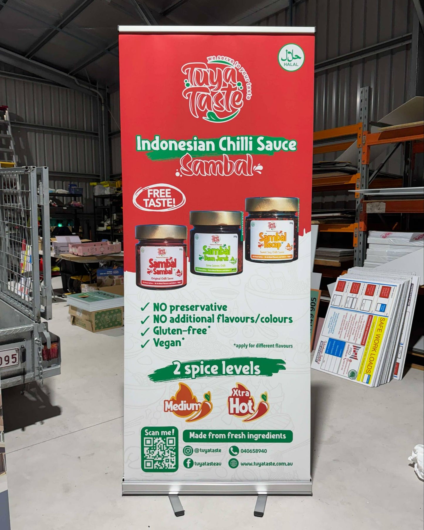 Premium Pull Up Banner with Standard Base 850x2000mm