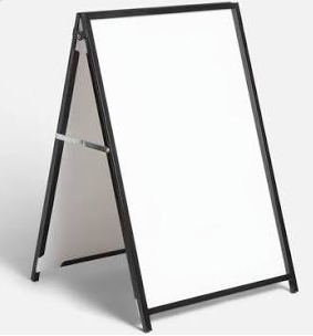 Insertable A-Frame Board Signs 600x900mm FRAME ONLY