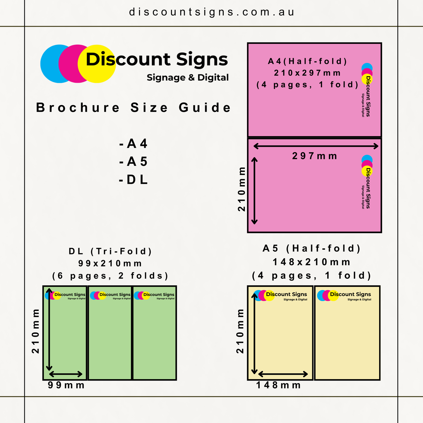 Brochures (Folded) Trifold/Half Fold