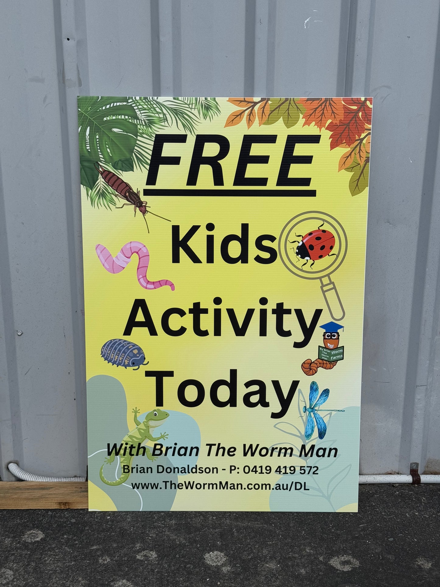 Custom Corflute Signs 600 x 900 mm single side printed corflute