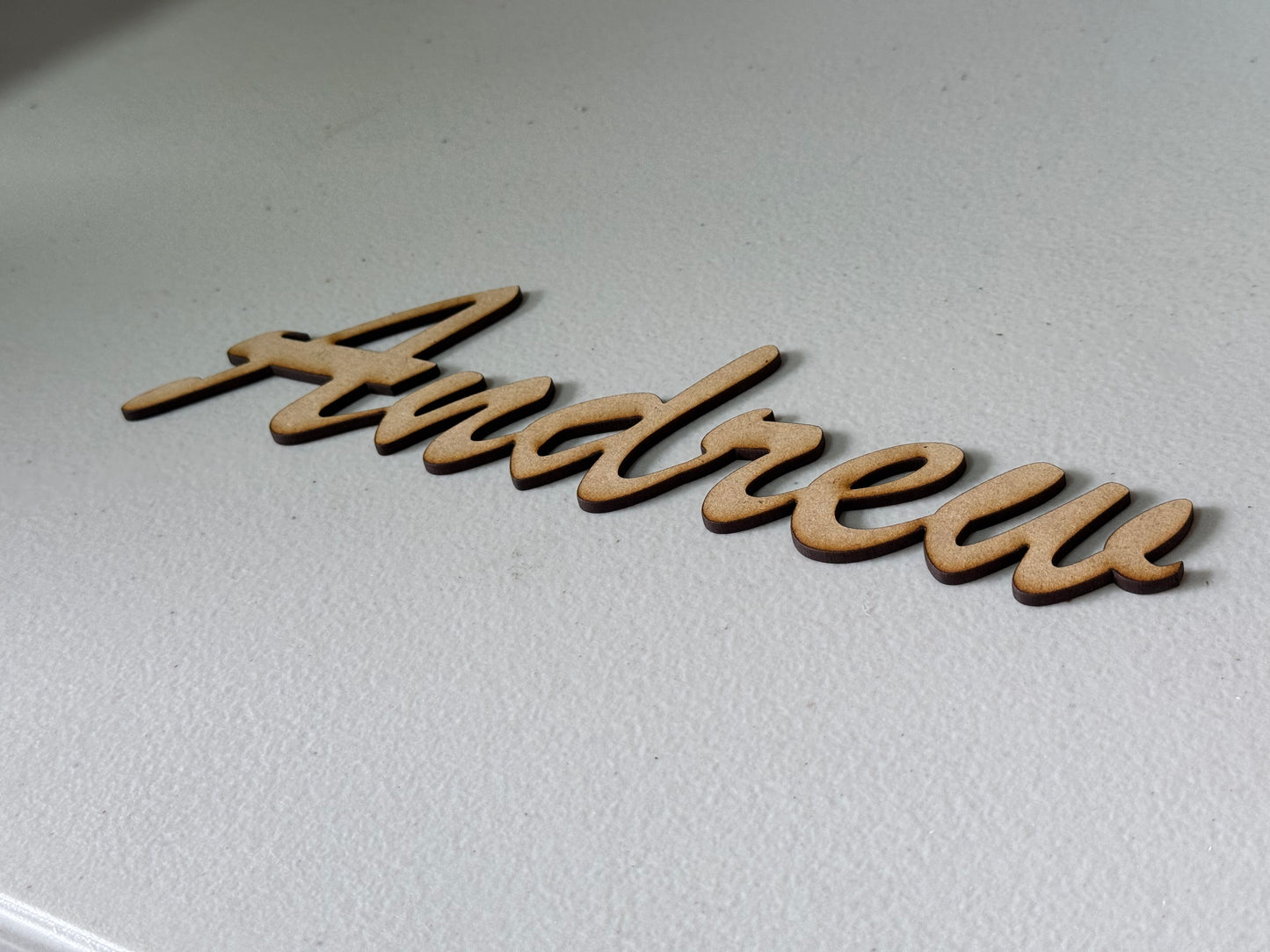 Custom wooden letters and numbers 3mm MDF craft sign laser cut