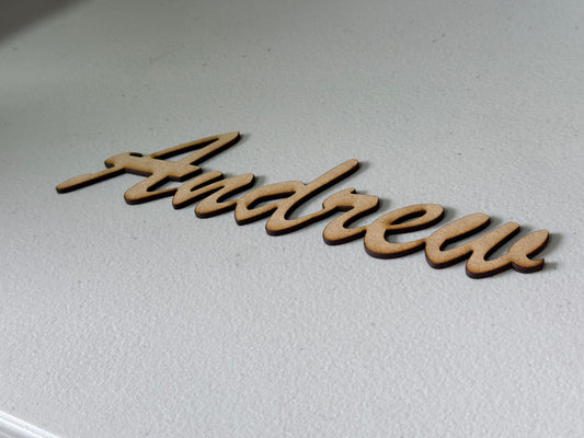 Custom wooden letters and numbers 3mm MDF craft sign laser cut