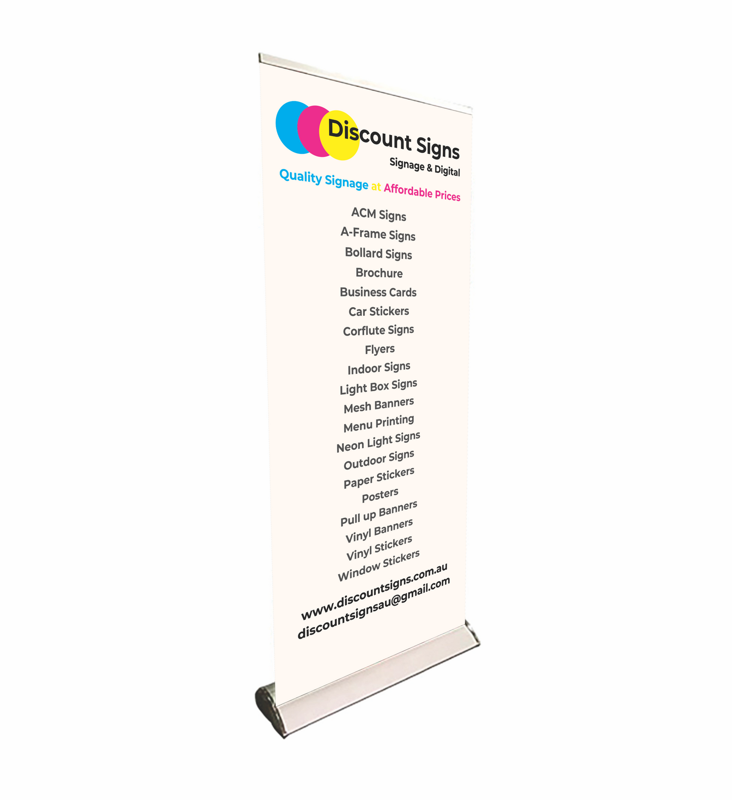 Premium base Pull Up Banner 850x2000mm