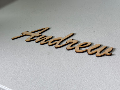 Custom wooden letters and numbers 3mm MDF craft sign laser cut